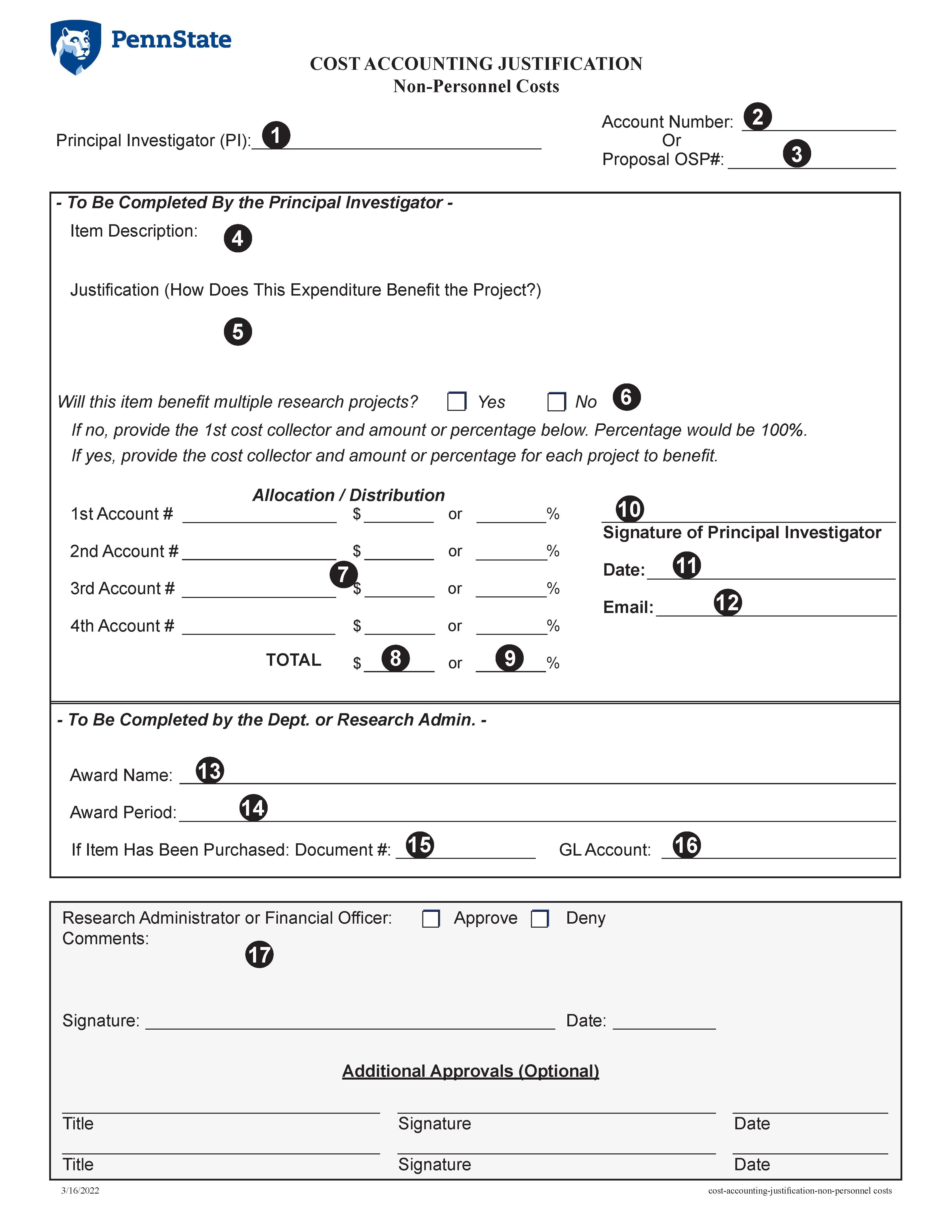 Non Personnel Cost Examples